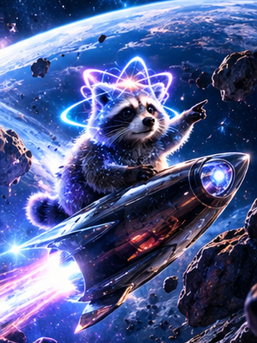 Pepper flying through space